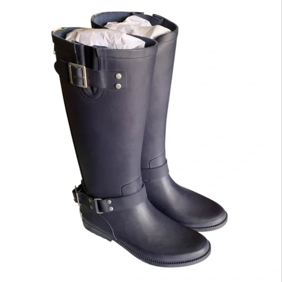 LANDSEND Women’s Tall Rain Boots, British Wellington or English Wellies Style - Picture 3 of 9